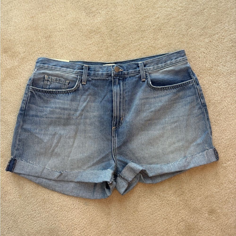 Women’s L’agence Jazz High Rise Jean Shorts with cuff Sz 33 NWT